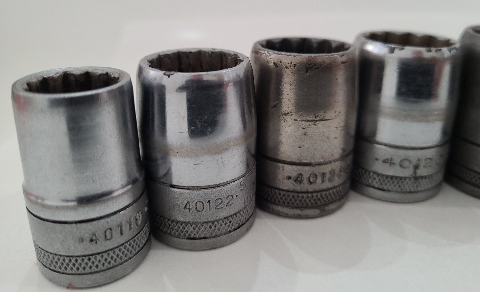 S-K 1/2″ Drive Socket Set 12 point Vintage Tools 1-6 point mix lot 11 pc SK tool