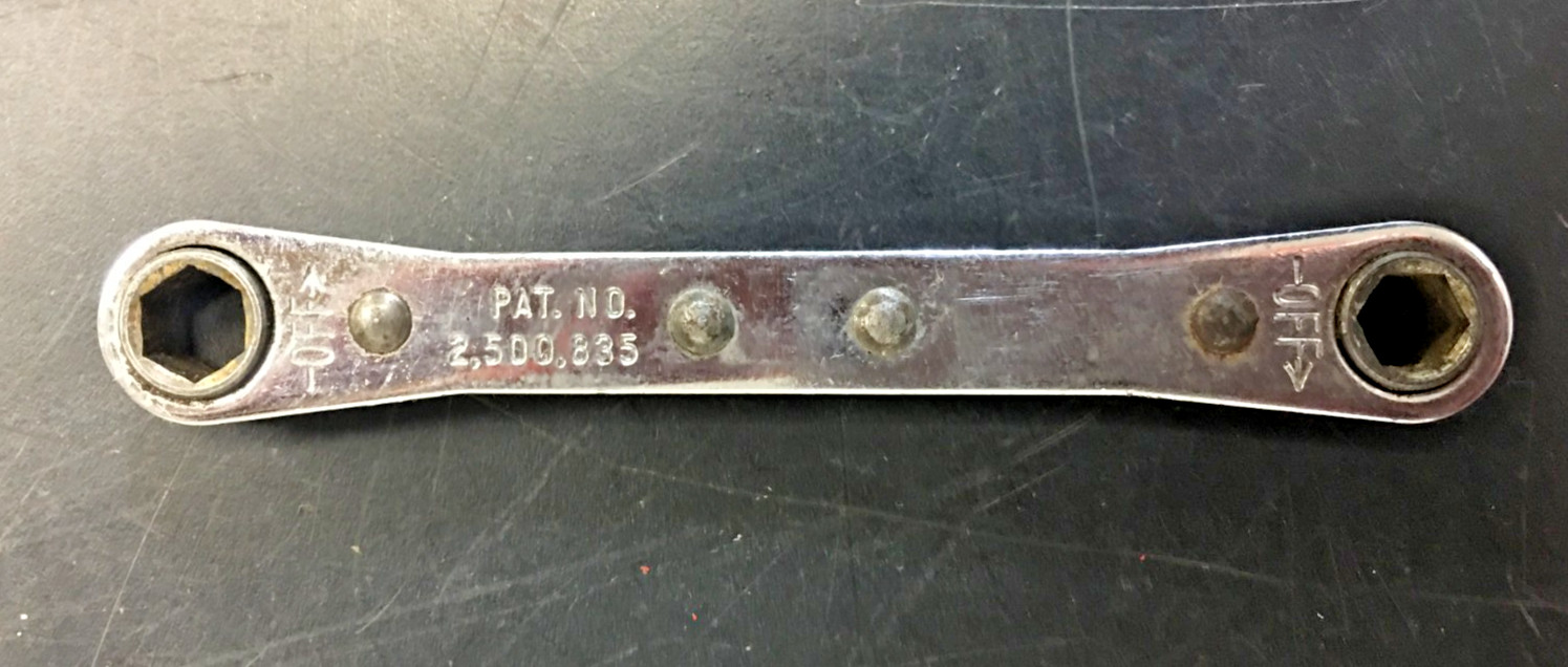 Montgomery Ward Powr Kraft 84-4735-07 Ratcheting Box Wrench, 7MM-8MM, USA