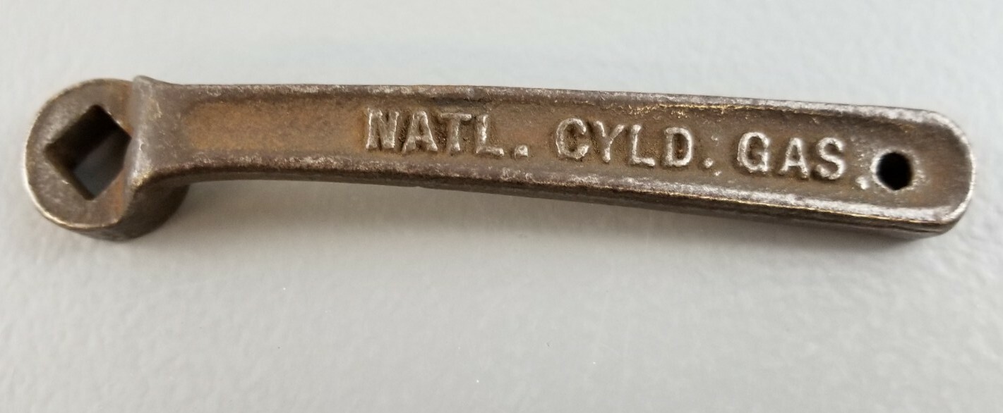 Vintage National Cylinder Gas Company 5″ Wrench On / Off Wrench Tool Made in USA