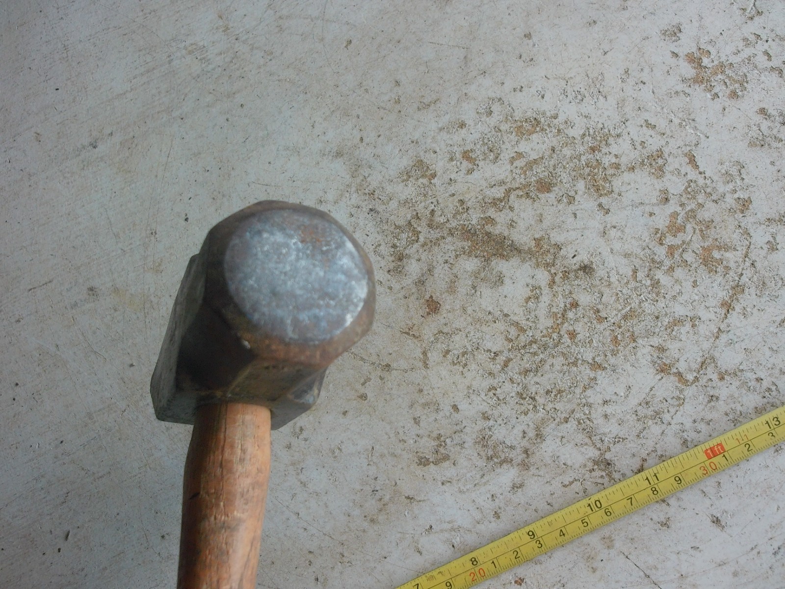 Vintage 3 1/2 lb Cross Peen Blacksmith hammer 14″ Handle Lot 26-33-5