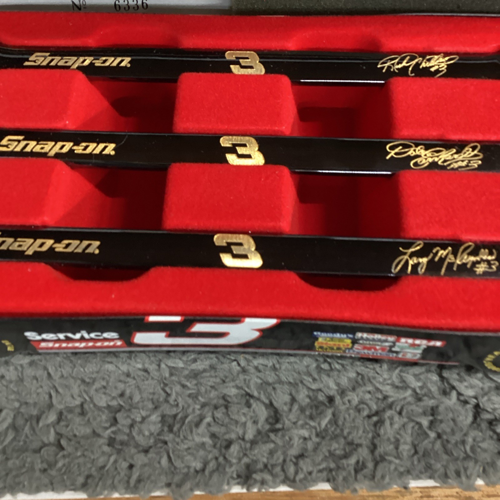 Snap On Dale Earnhardt Signature Collector 3 Piece Wrench Set PLUS BONUS!!!
