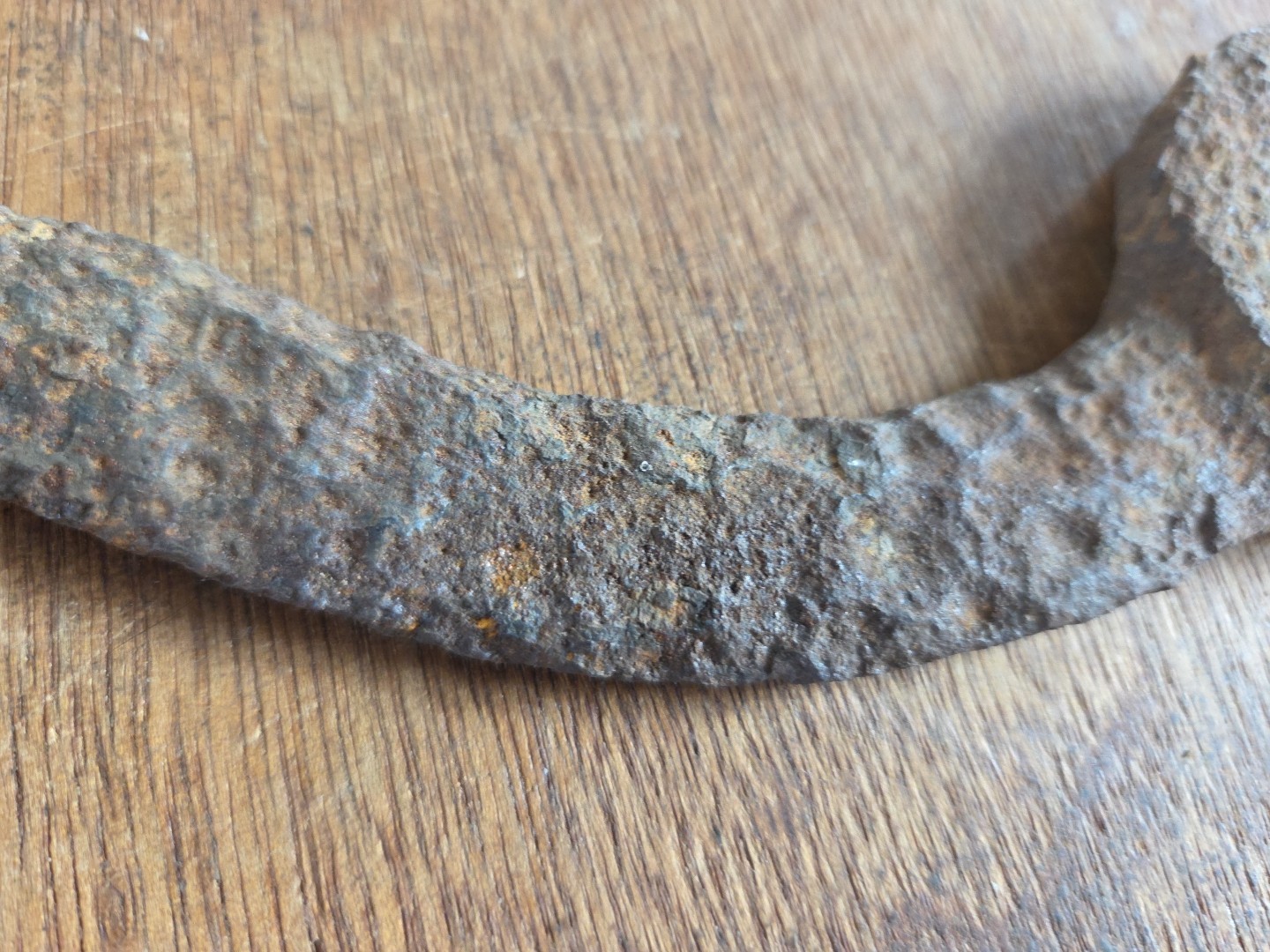 vintage/antique drop-forged, curved “S” shaped, double open-ended wrench