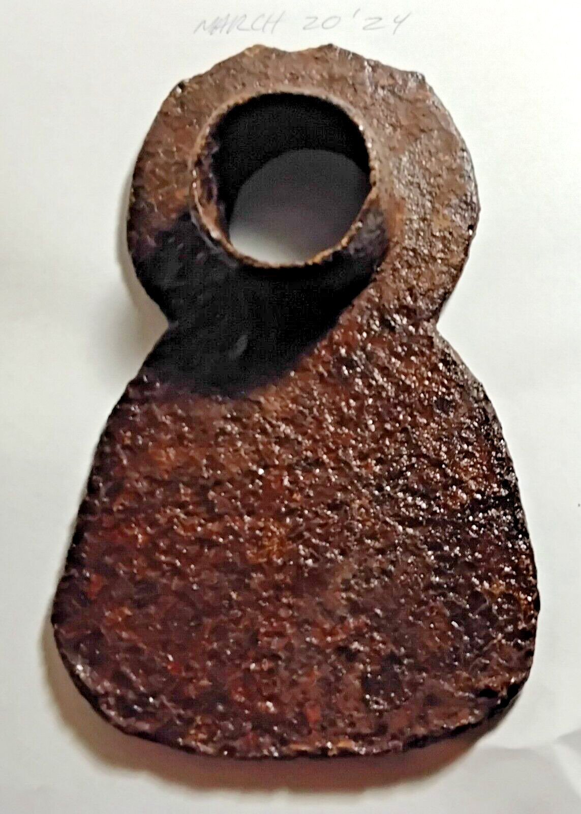 Original Impoved Patent iron hoe 6 x 5/1/2″ dugVirginia, cleaned w/electrolysis
