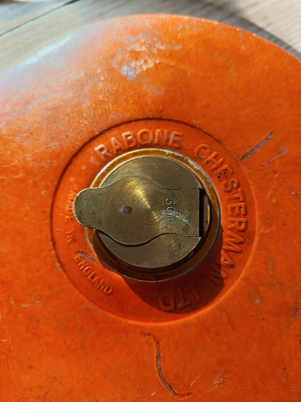 Vintage Rabone Chesterman Leather Cased Tape Measure 30m