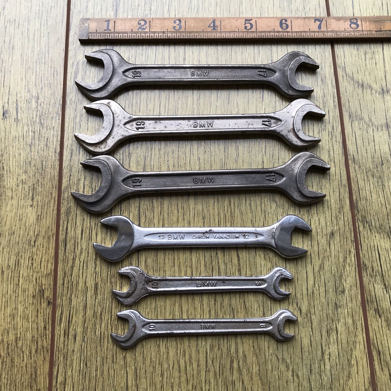 6 Vintage Heyco BMW Tool Kit Spanner’s Metric.
