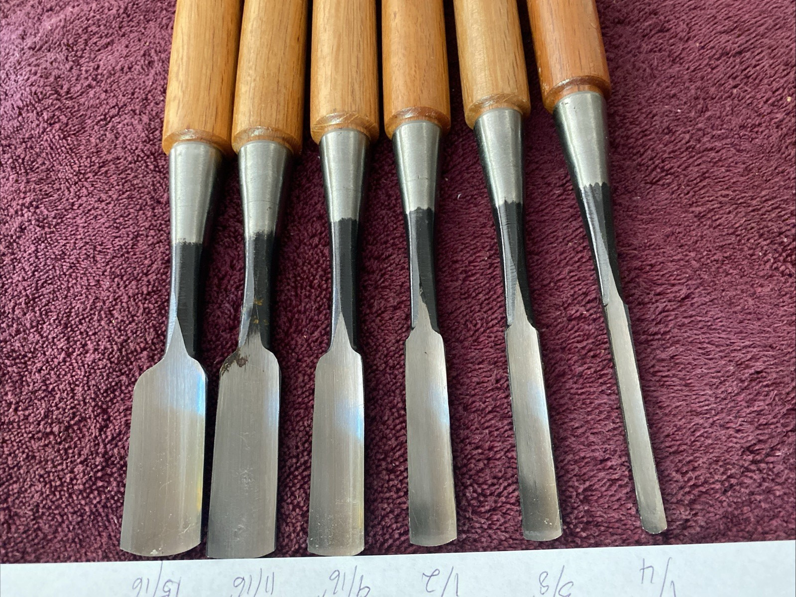 6pc Well Made Carving Chisel Gouge Set Unbranded