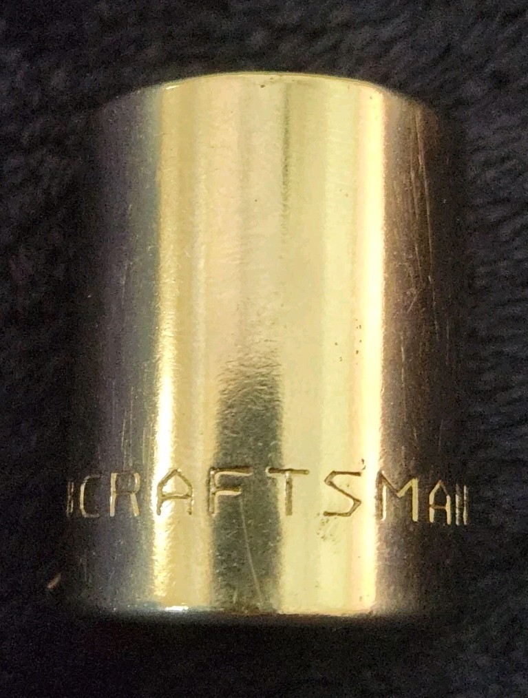Craftsman 7/8″ SAE 1/2″ Drive 12 Point Socket =V= Series USA !
