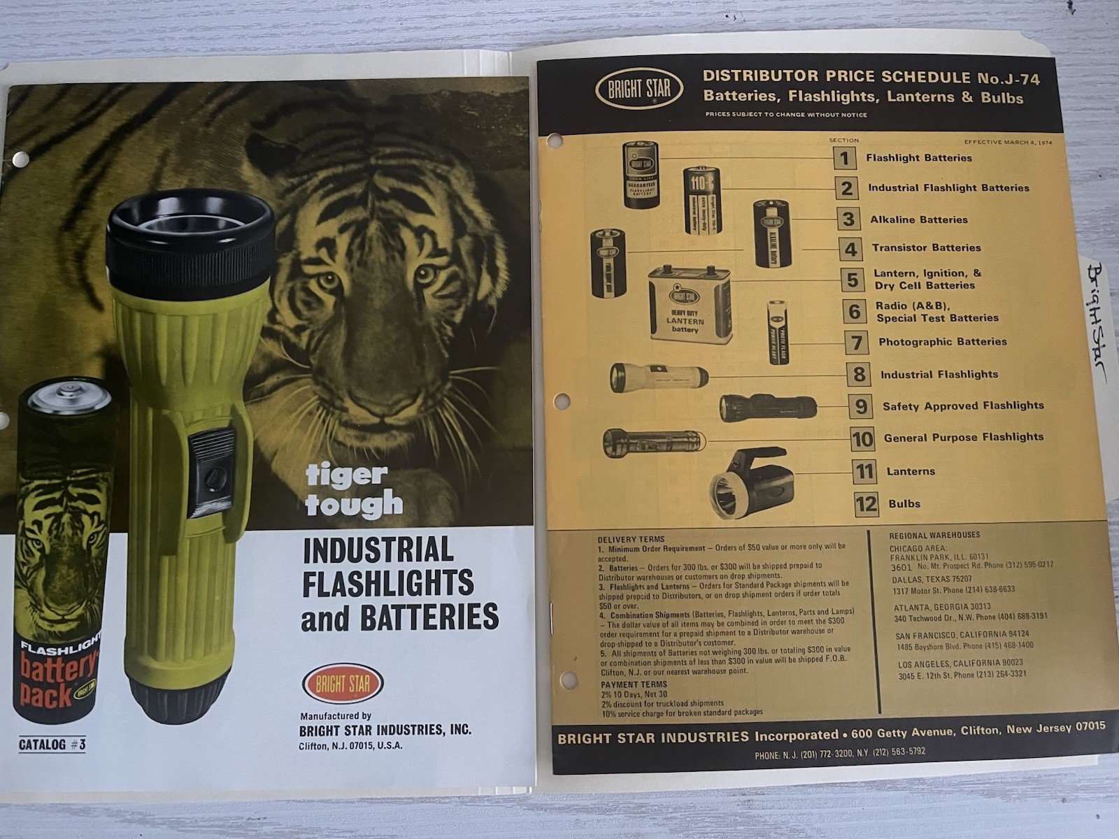 Bright Star Industries, Inc. – Industrial Flashlights and Batteries -1973