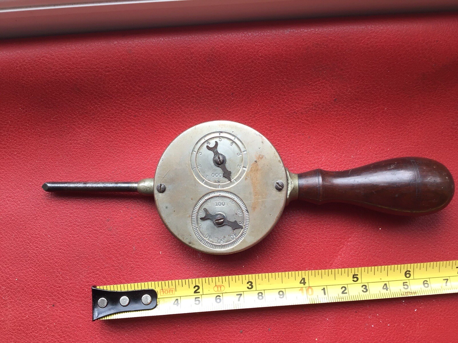 RARE ANTIQUE REVOLUTION REV COUNTER MACHINIST MOTORCYCLE CAR ROYAL FLYING CORPS