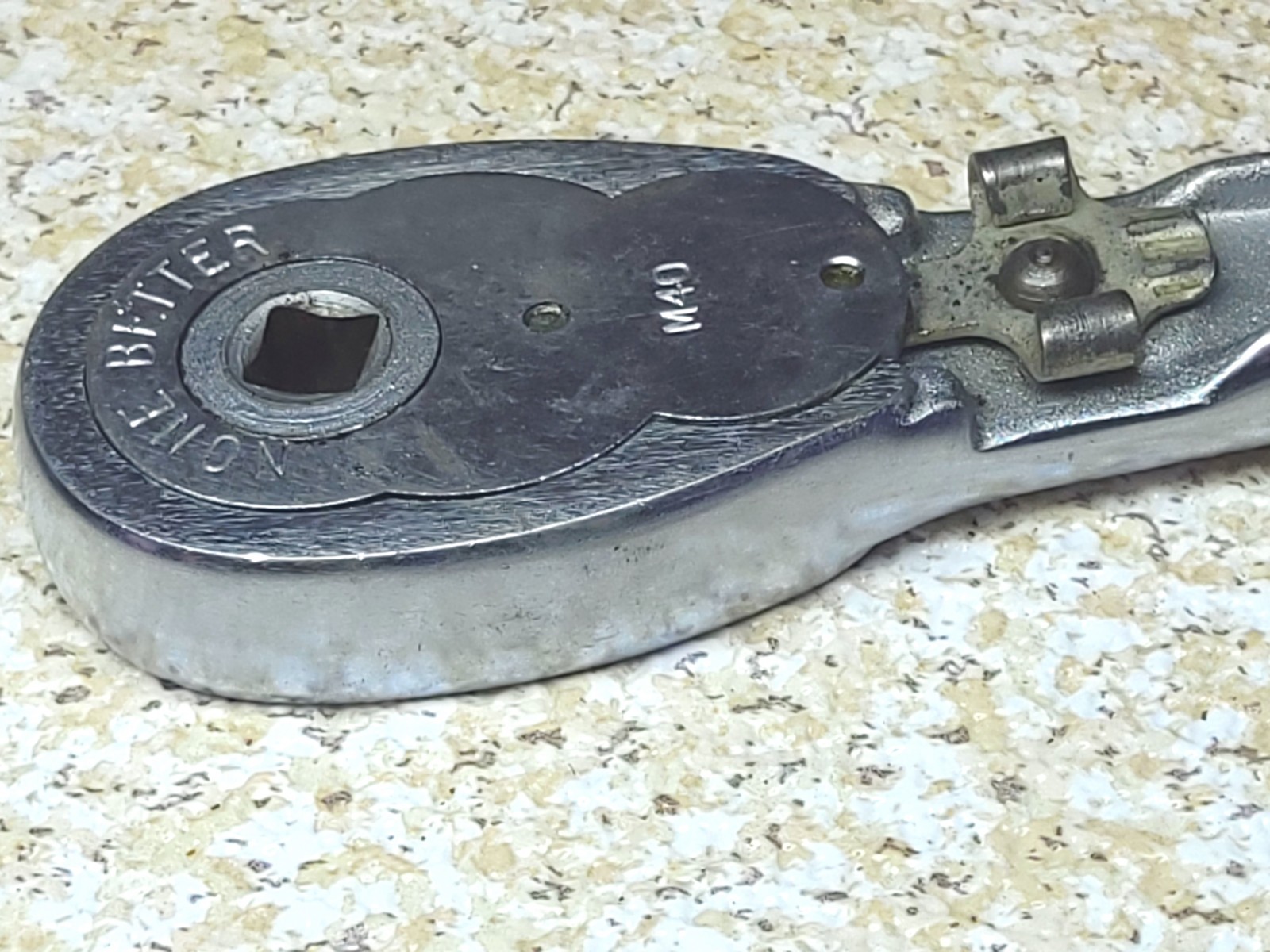 RARE Nice Vintage None Better M40 1/4″ Drive Ratchet New Britain