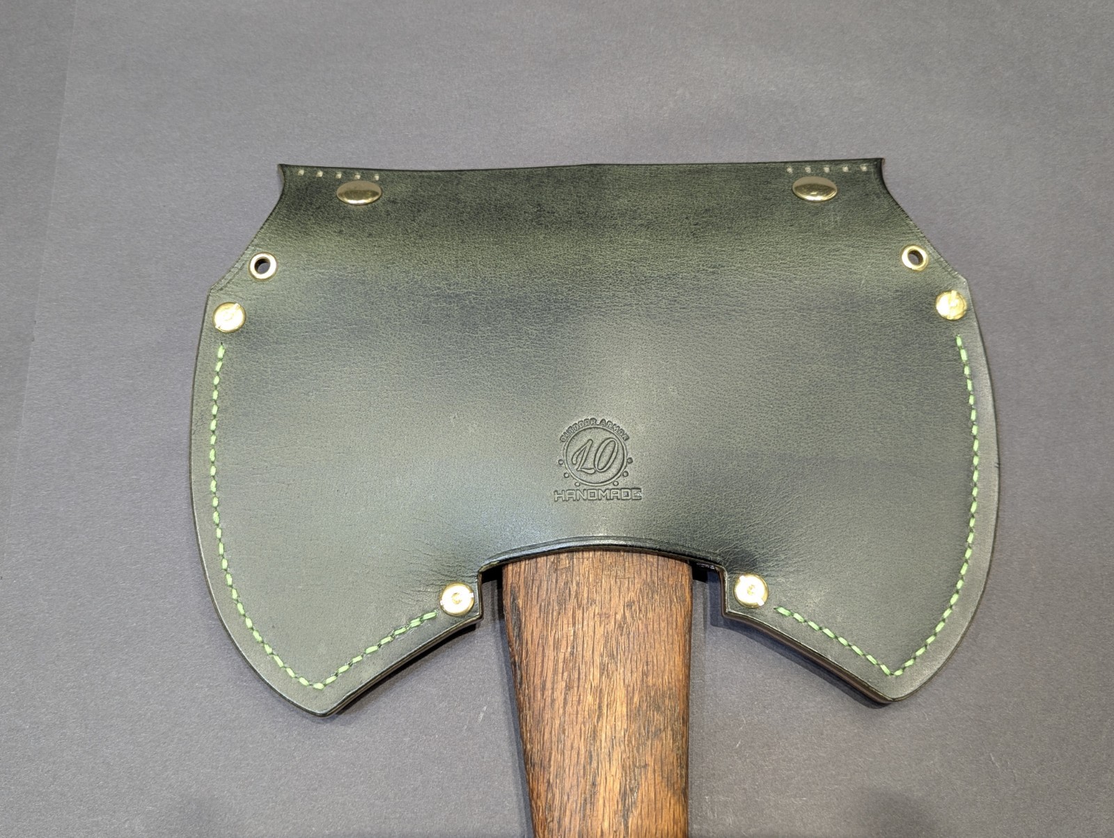 Plumb “Cruiser” Double Bit Axe Handmade Leather Axe Mask “Only” Pls. Read Descr.