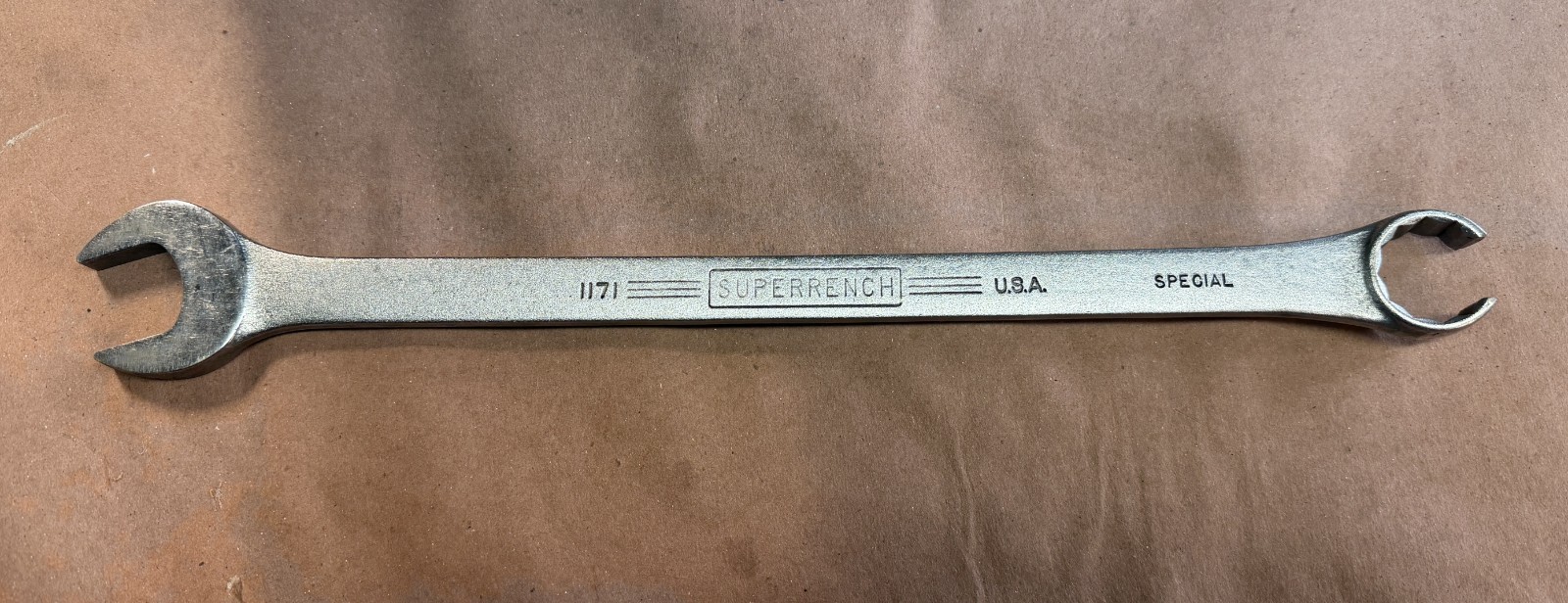 Williams Superrench 1171 1-1/16” Combination Wrench USA Special Open/Box