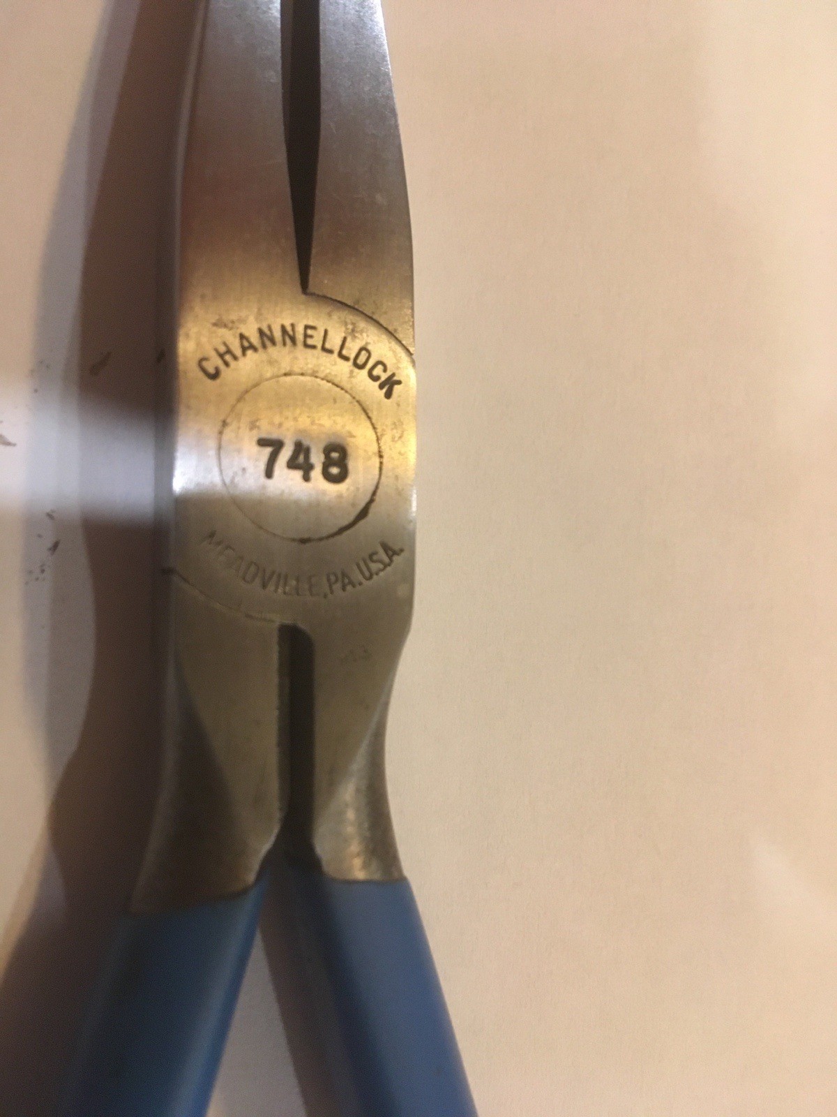 Channellock No.748 Long Reach End Cutting Pliers . U.S.A .