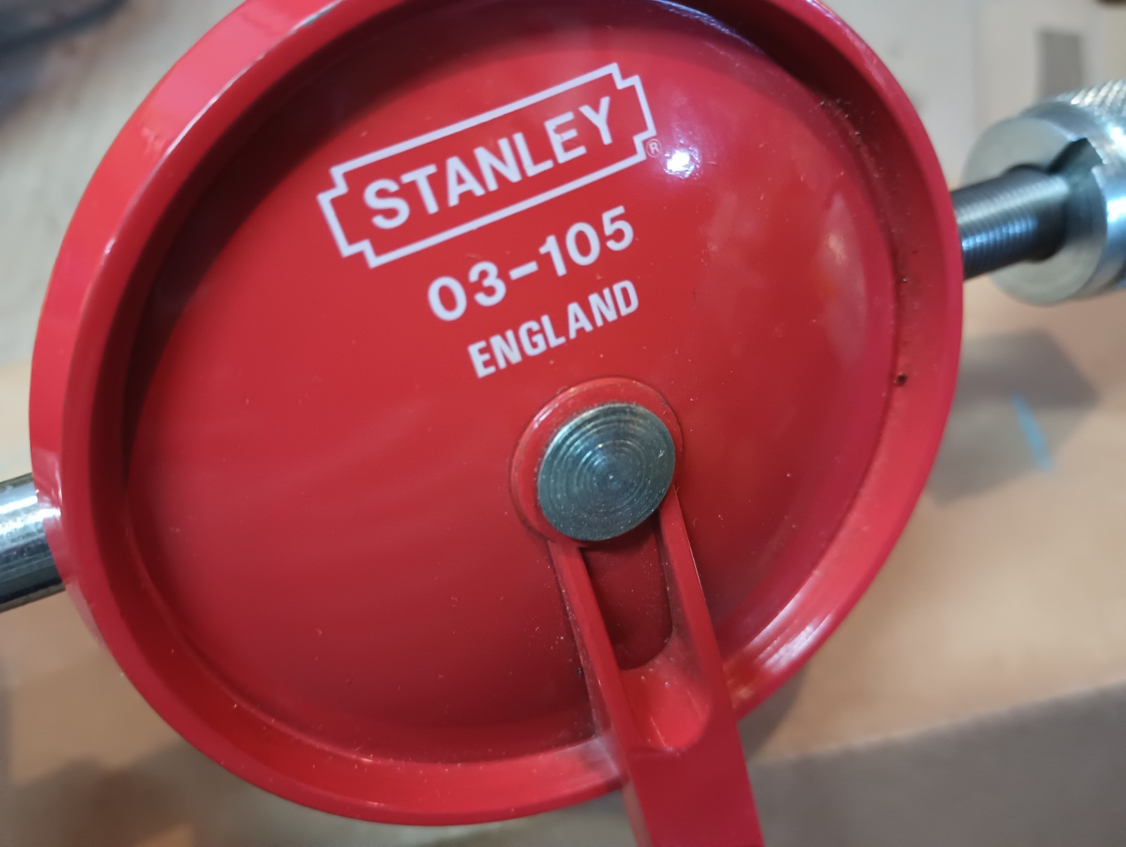Vintage Stanley 03-105 single pinion eggbeater hand crank drill new old stock