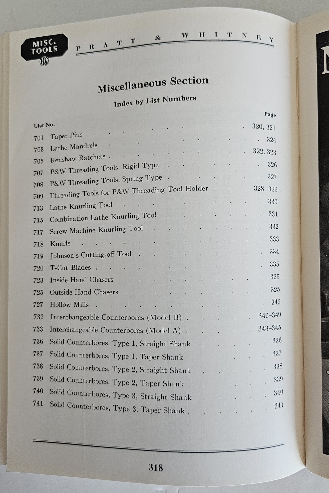 Pratt & Whitney Catalog 17 Small Tools, cutters, 99 pages of hard to find tables