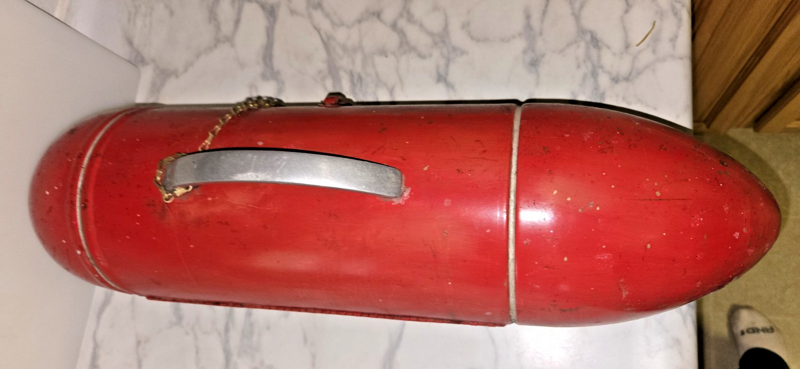Vintage Blackhawk Torpedo Tool Box Garage Tools Hot Rod Red Rocket Style 1950’s