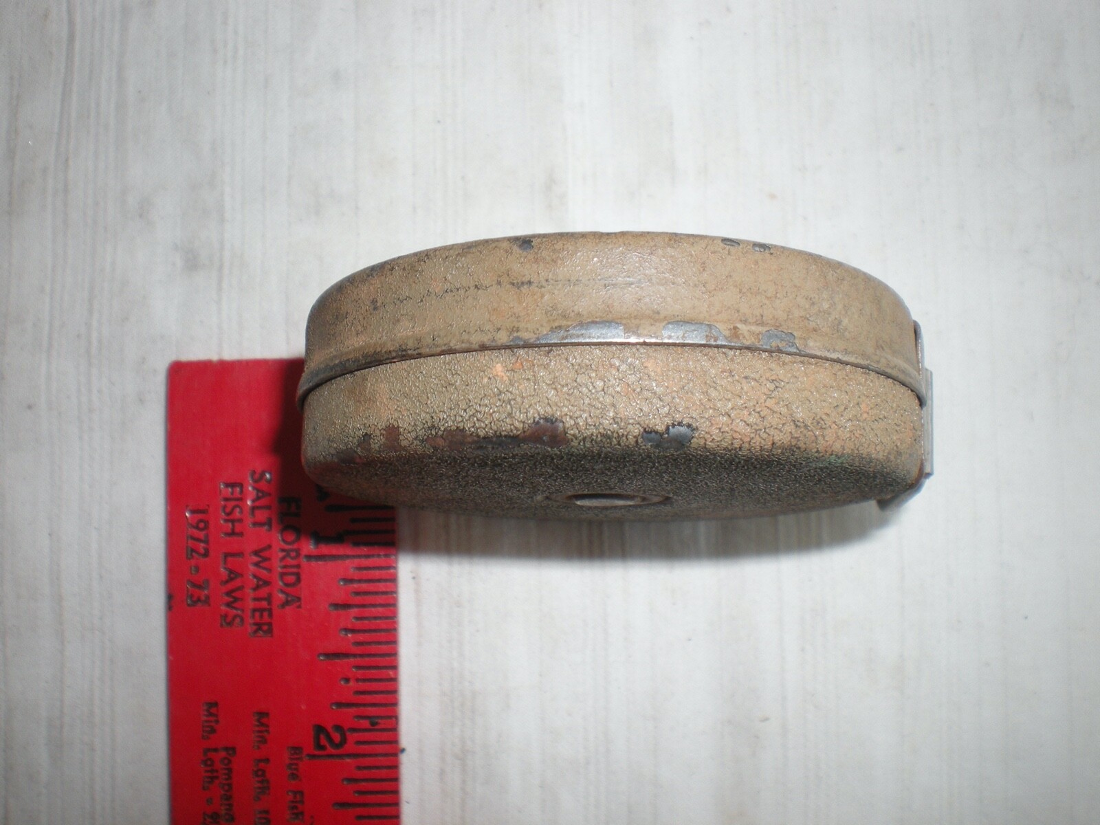 Vintage Walsco “Mechanics Pal” 25 FT Cloth Tape Measure – Good Cond. Works well