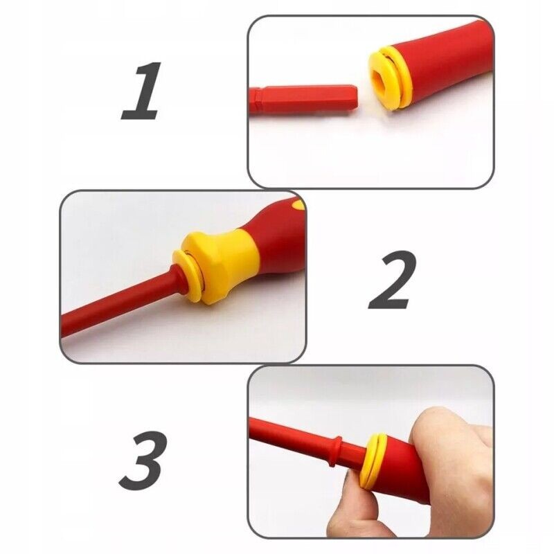 Professional Electrician Screwdriver Set Insulated Magnetic Torx Phillips Tip