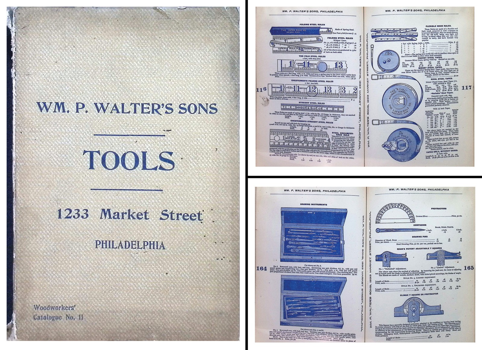 Orig. Wm. Walters Catalogue of Tools, 1901 Edition – 259 Pages – mjdtoolparts