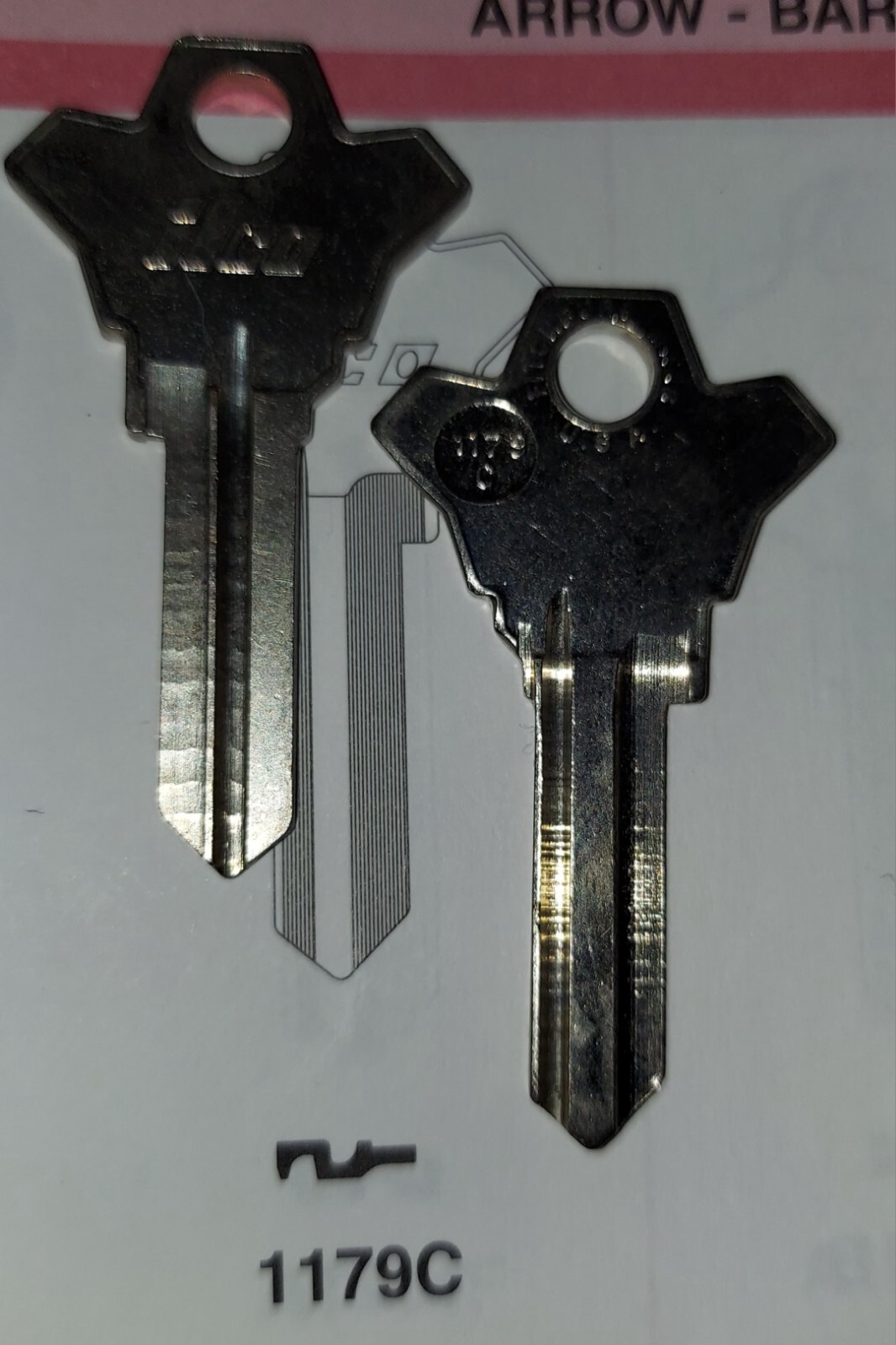 Arrow 1179C Vintage Key Blank.