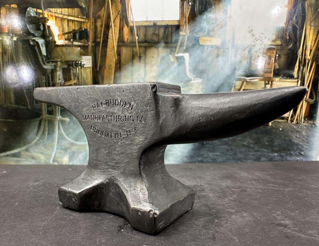 Tribute Mini Hay Budden & Black Jack Blacksmith Anvil Solid Lead Wrought Iron