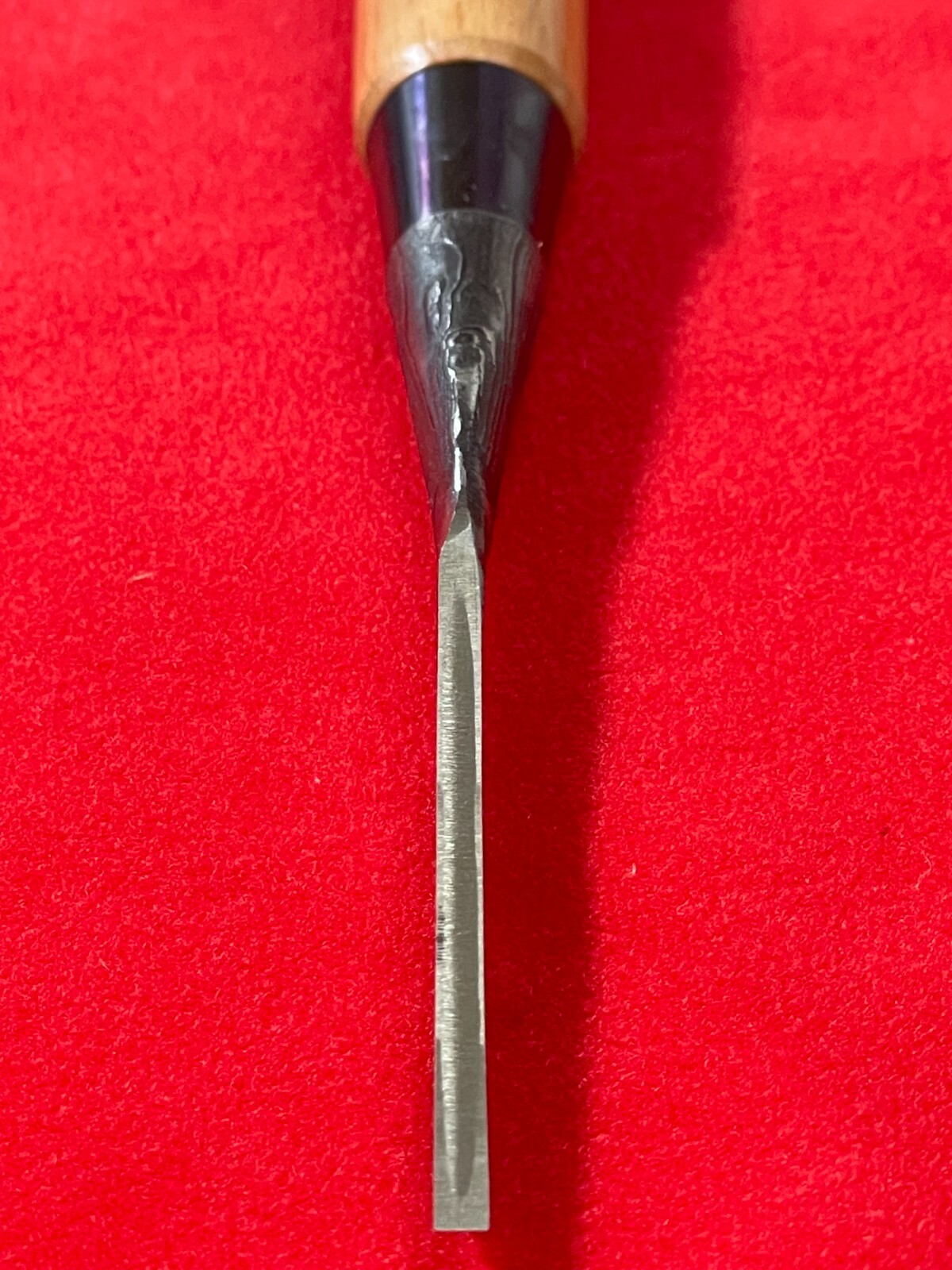 Hanyu Yasushi 羽生康 3mm (1/8″) Oire Nomi Japanese Chisel White Steel 2 Mokume