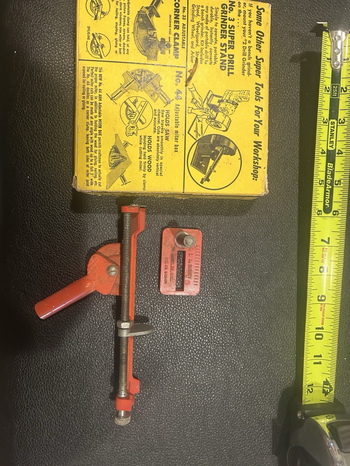 No 3 super drill grinder stand in box AD McBurney vintage sharpening 2401471