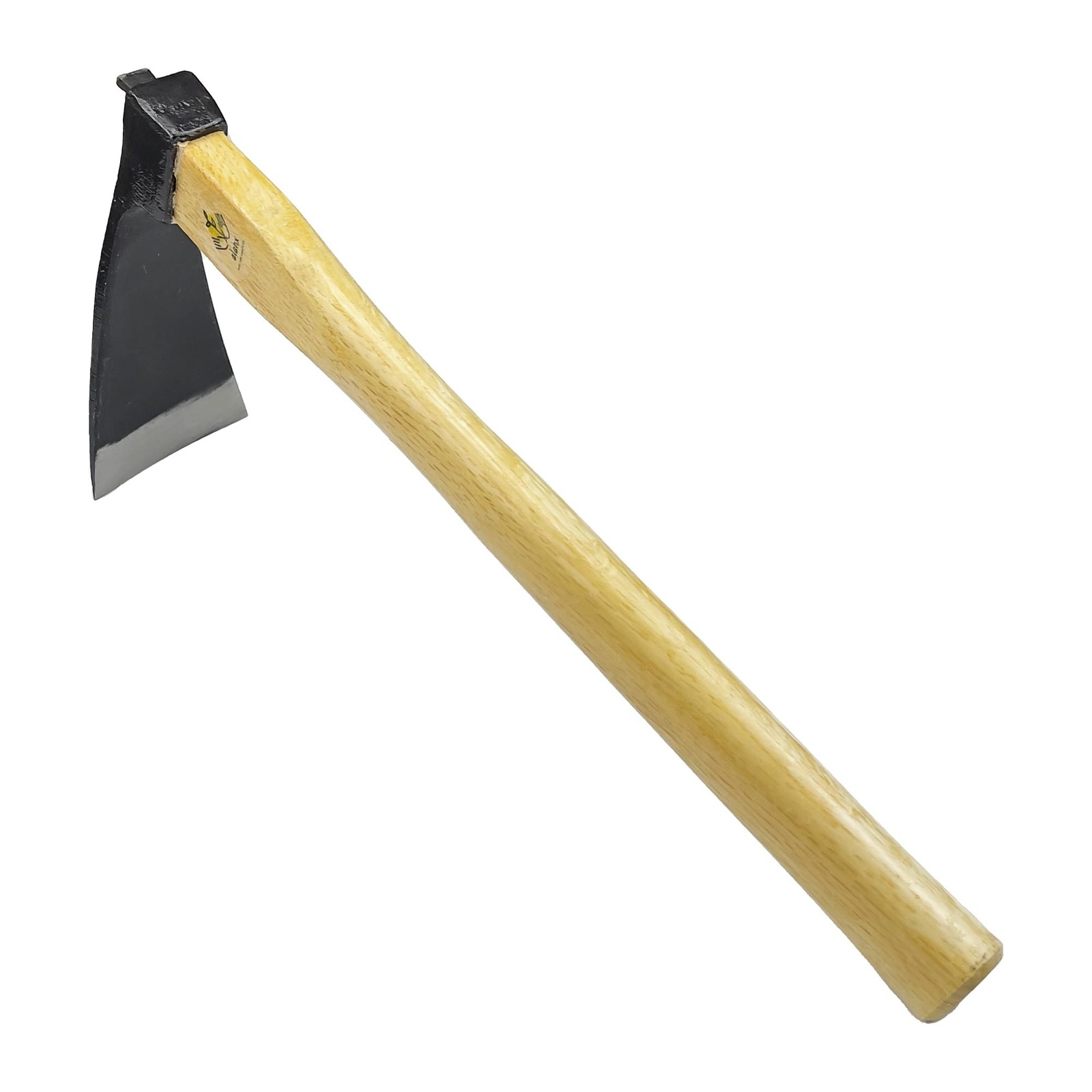 14 Inch Heavy Duty Wide Hoe, Japanese Carbon Steel with Oak Wooden Handle, Wi…