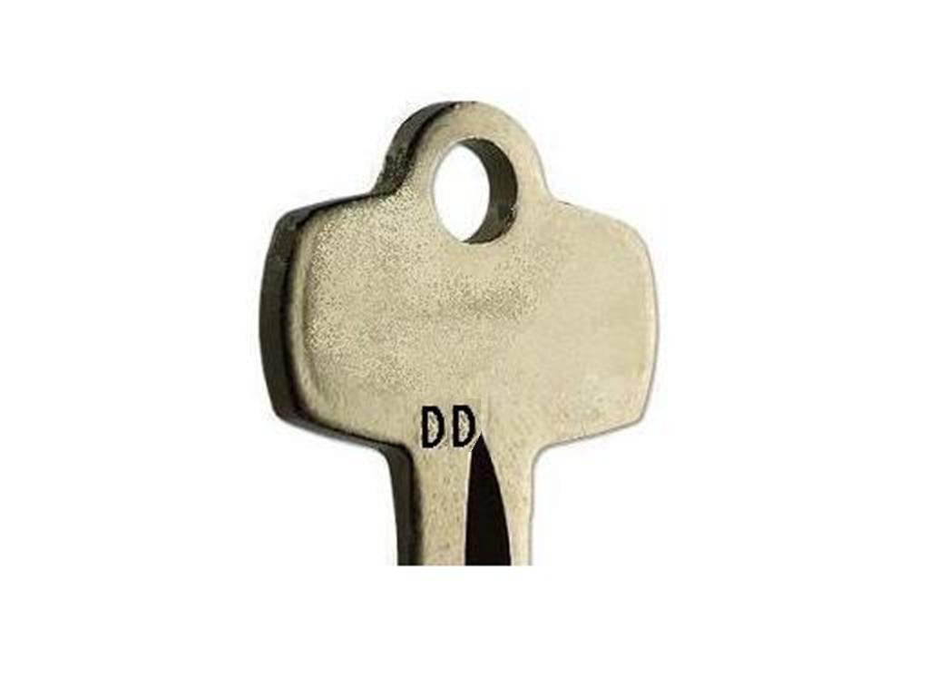 TWO NICKEL SILVER FITS BEST KEY BLANKS FOR “DD” KEYWAY