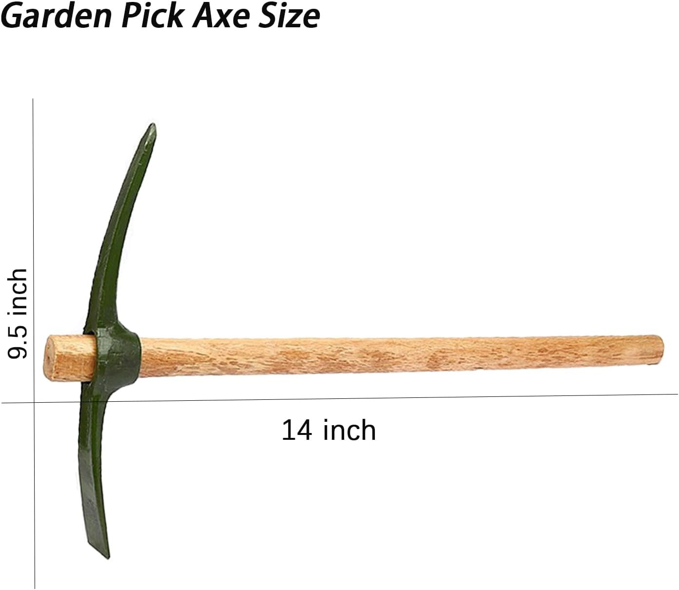 Forged Heat Treated One Piece Intact cast Iron Hoe,Weeding Garden Pick Axe,for G