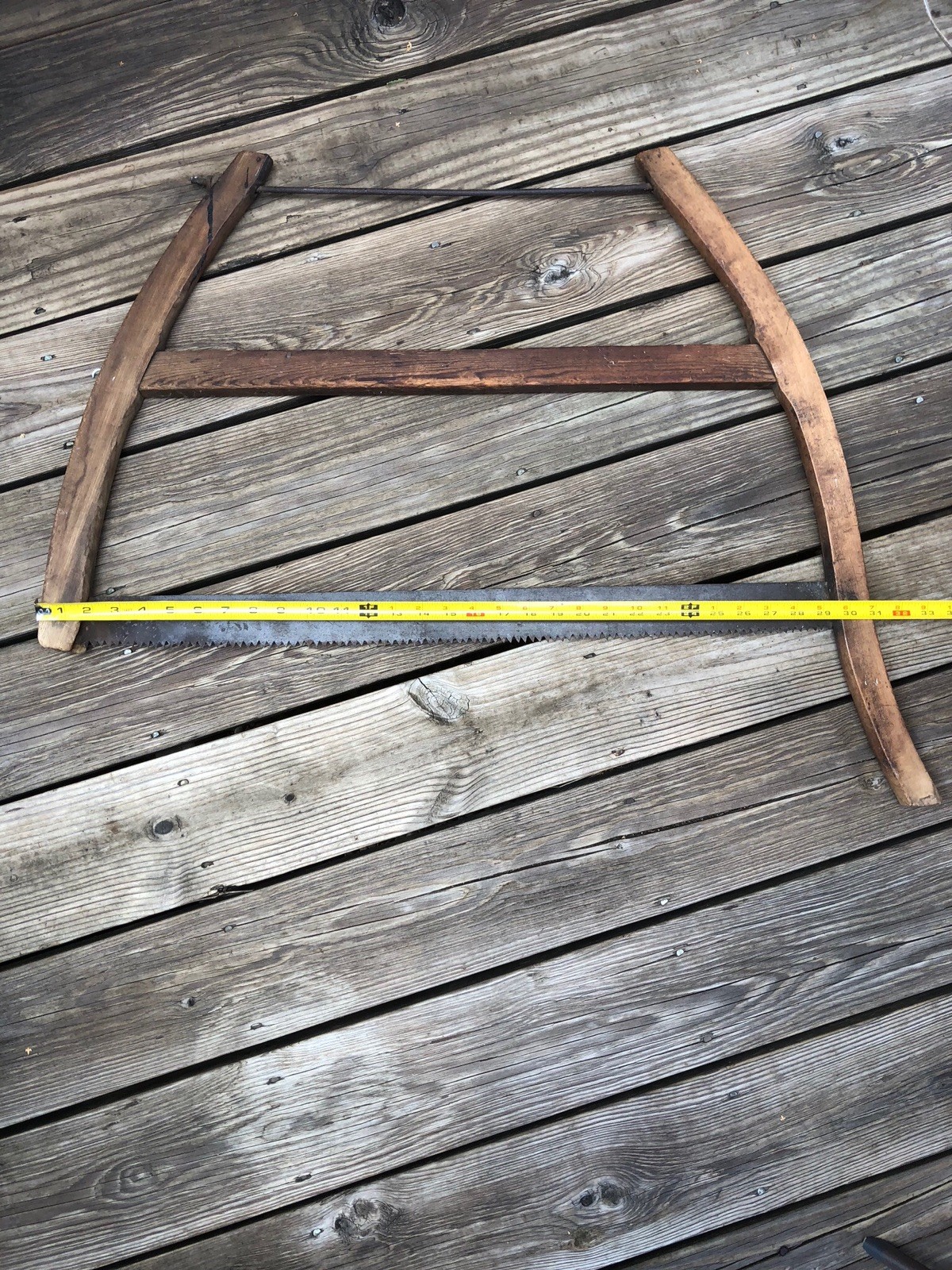 Vintage OVB Our Very Best Brand Crosscut Buck Bow Saw Rustic Tool Art