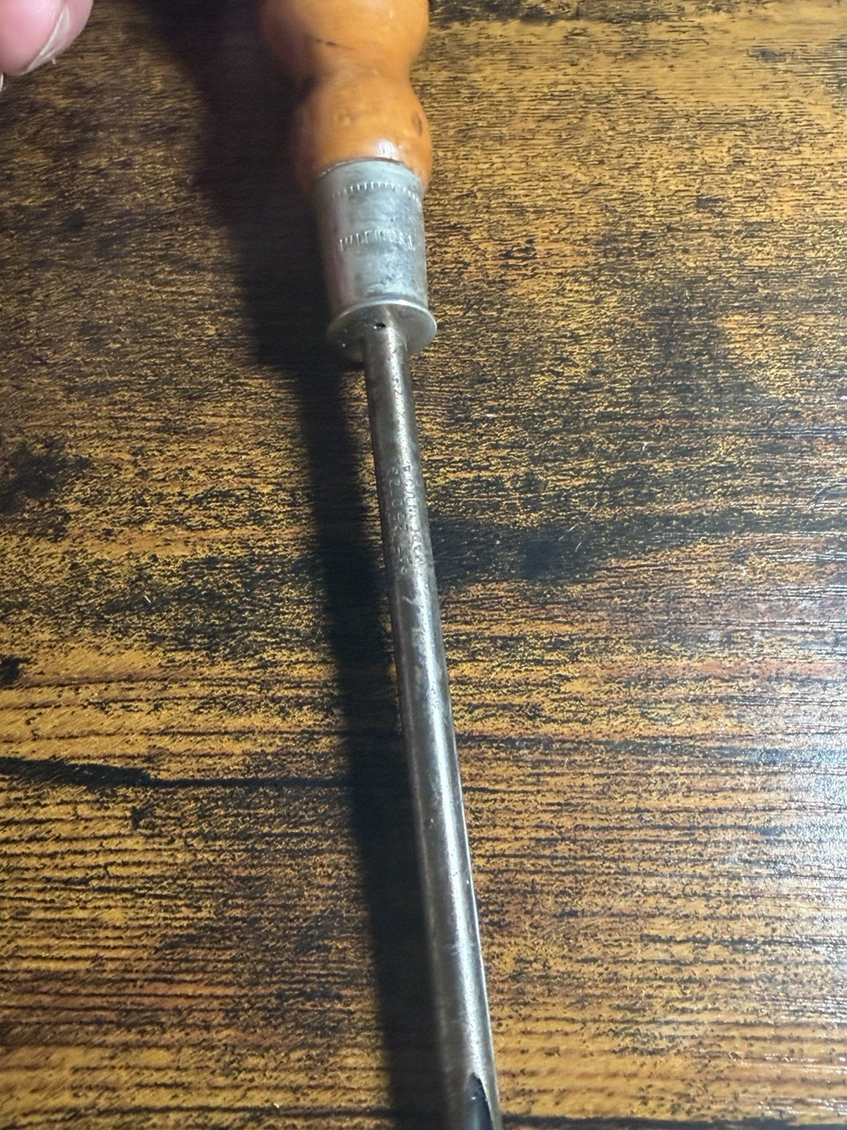 Stanley No. 2702 Phillips Screwdriver 1950s Wood Handle USA Alloy Steel