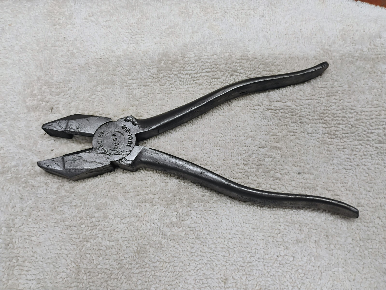 Vintage Kreauter Linemen Pliers – USA – #1801 – 8.5″