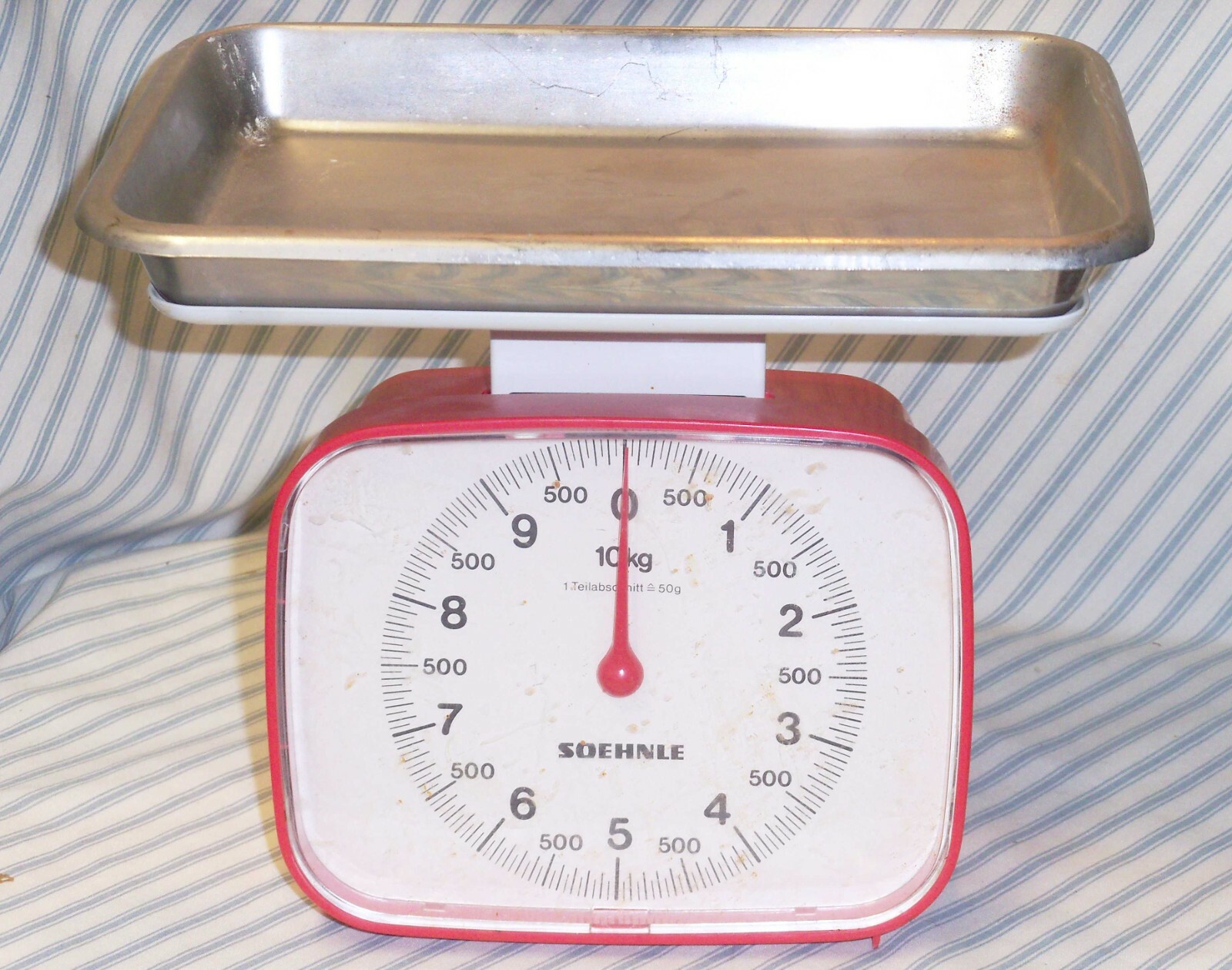 VINTAGE SOEHNLE 10KG 22LBS KITCHEN SCALE WITH METAL PAN TRAY SWITZERLAND