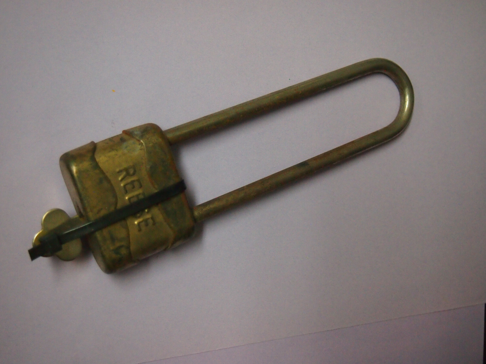 REESE CYLINDER Balloon Tire Bicycle Padlock With 1 KEY Vintage Made in USA