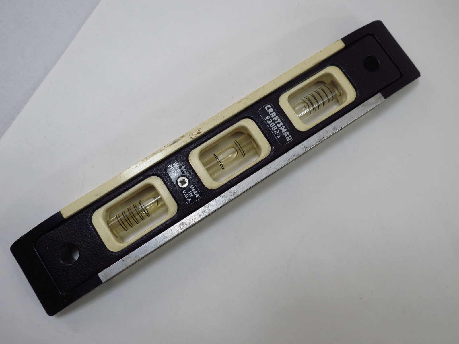 Vintage Craftsman 9” Vari-Pitch Magnetic Torpedo Level 39828, USA
