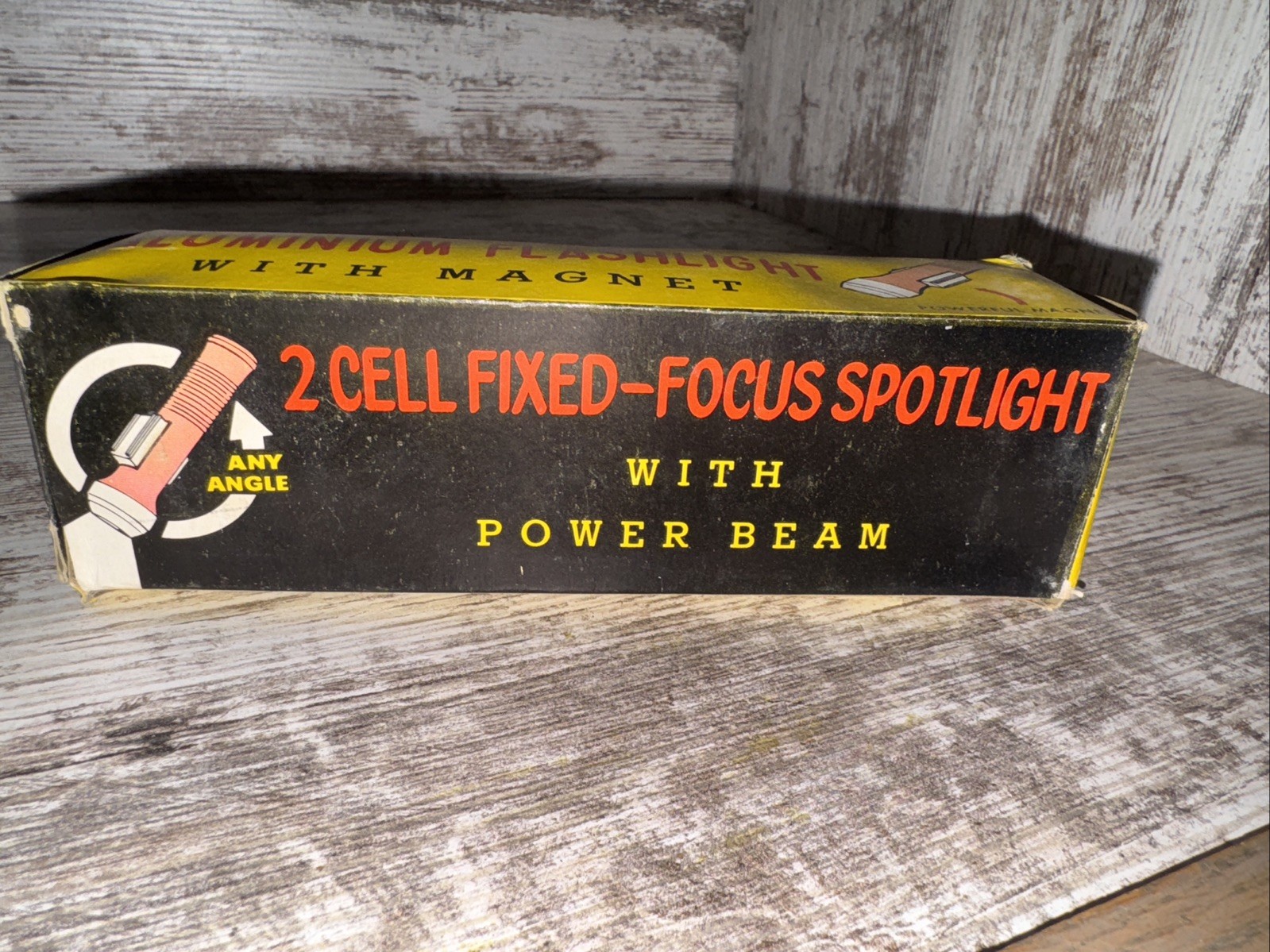 Vintage Meyer Anodised Aluminum Flashlight Model 3627 With Magnet Blue