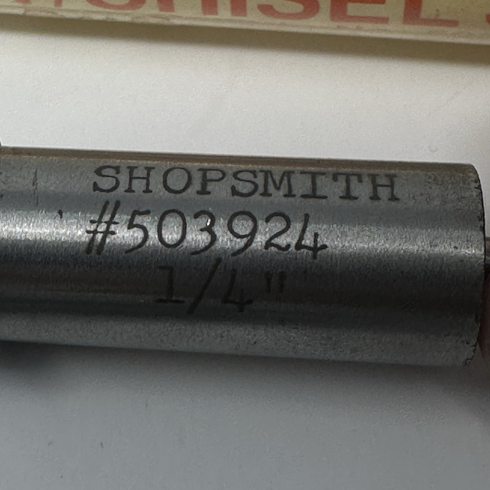 4 SHOPSMITH MORTISE BIT /CHISEL SETS FOR BORING SQUARE HOLES- 1/4, 3/8, 1/2 INCH