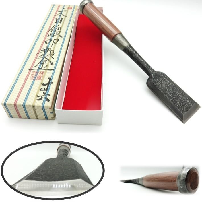 Tasai 48mm Mokume Wakizashi Oire Nomi – Handcrafted Japanese Chisel from Japan