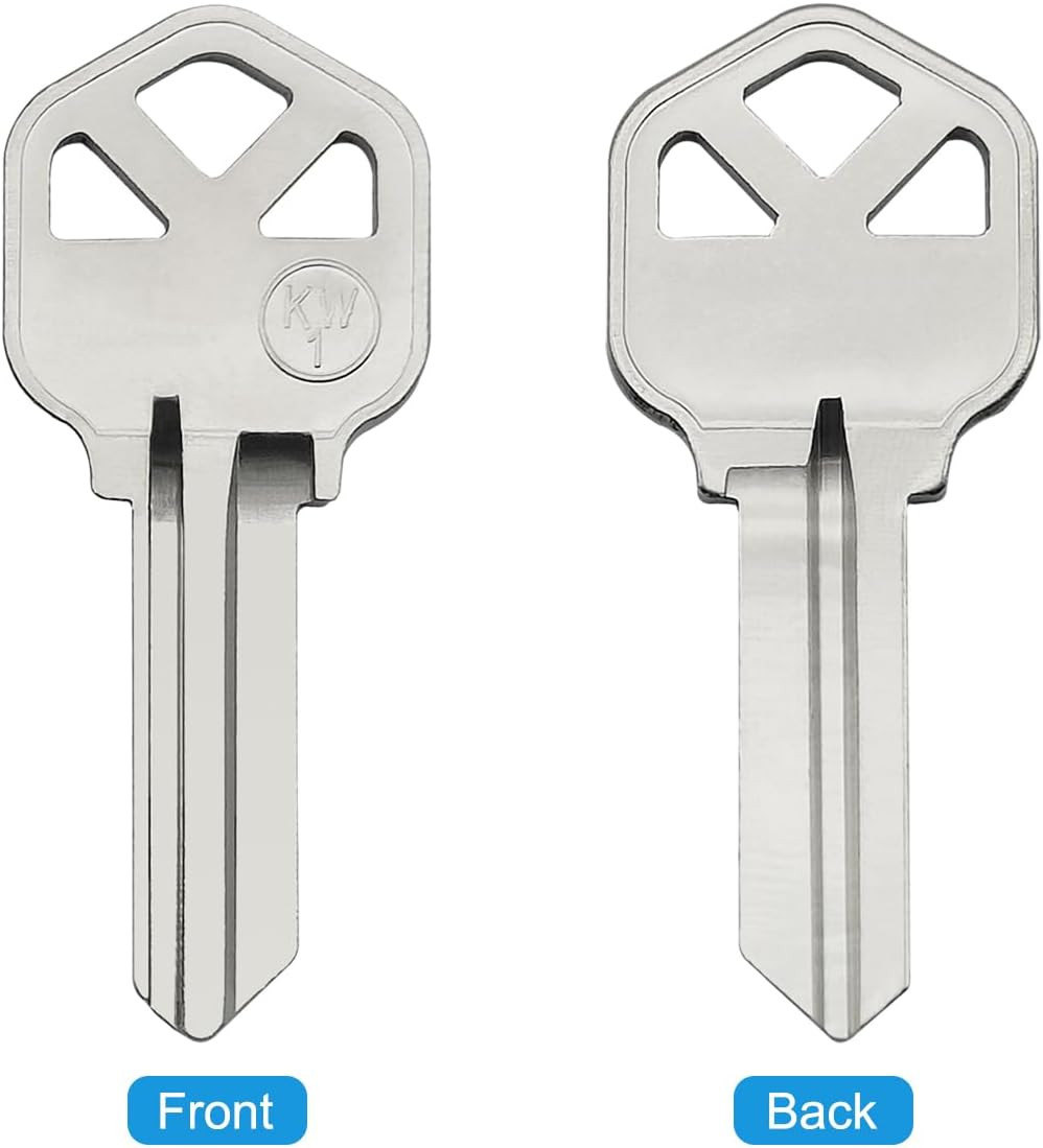 Brass House Key Blanks 15 Pack KW1 SC1 SC4 Custom Cut Key Options
