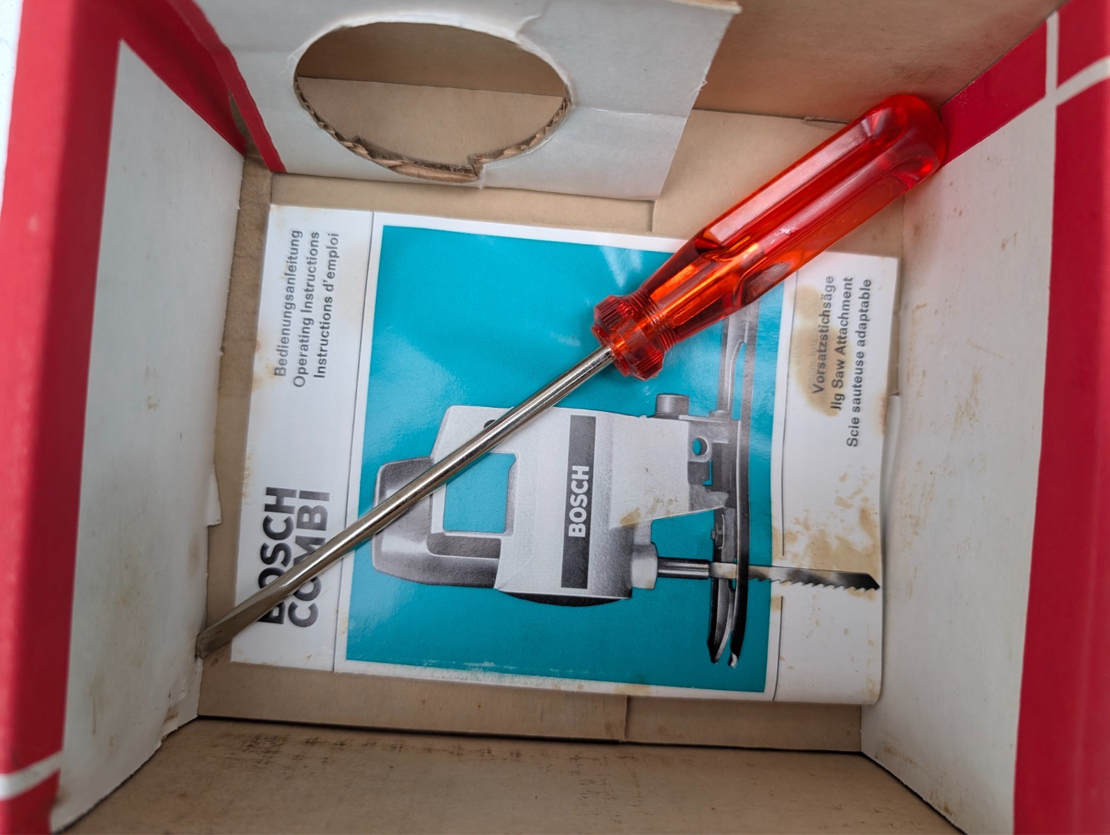 vintage Bosch Combi Series S31 Jigsaw attachment Collectable in original Box