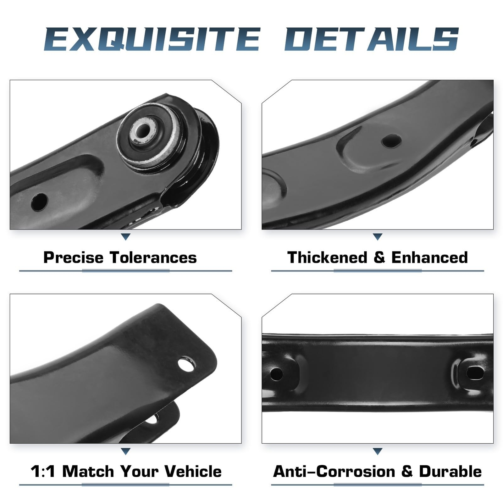 Front Upper and Lower Control Arm Tie Rod End Sway Bar End Links Suspension K…