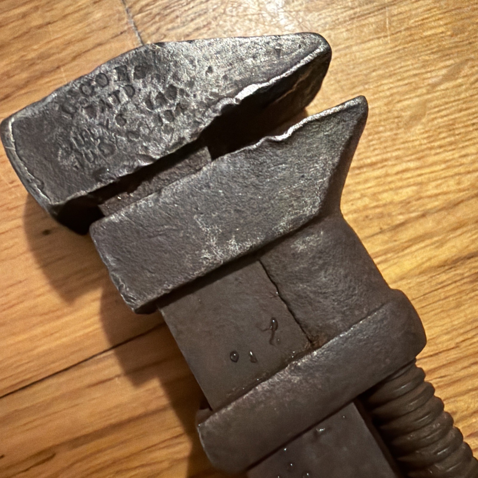 Vintage Coe’s 6 1/2″ Adjustable Monkey Wrench, Worchester Mass. 1884