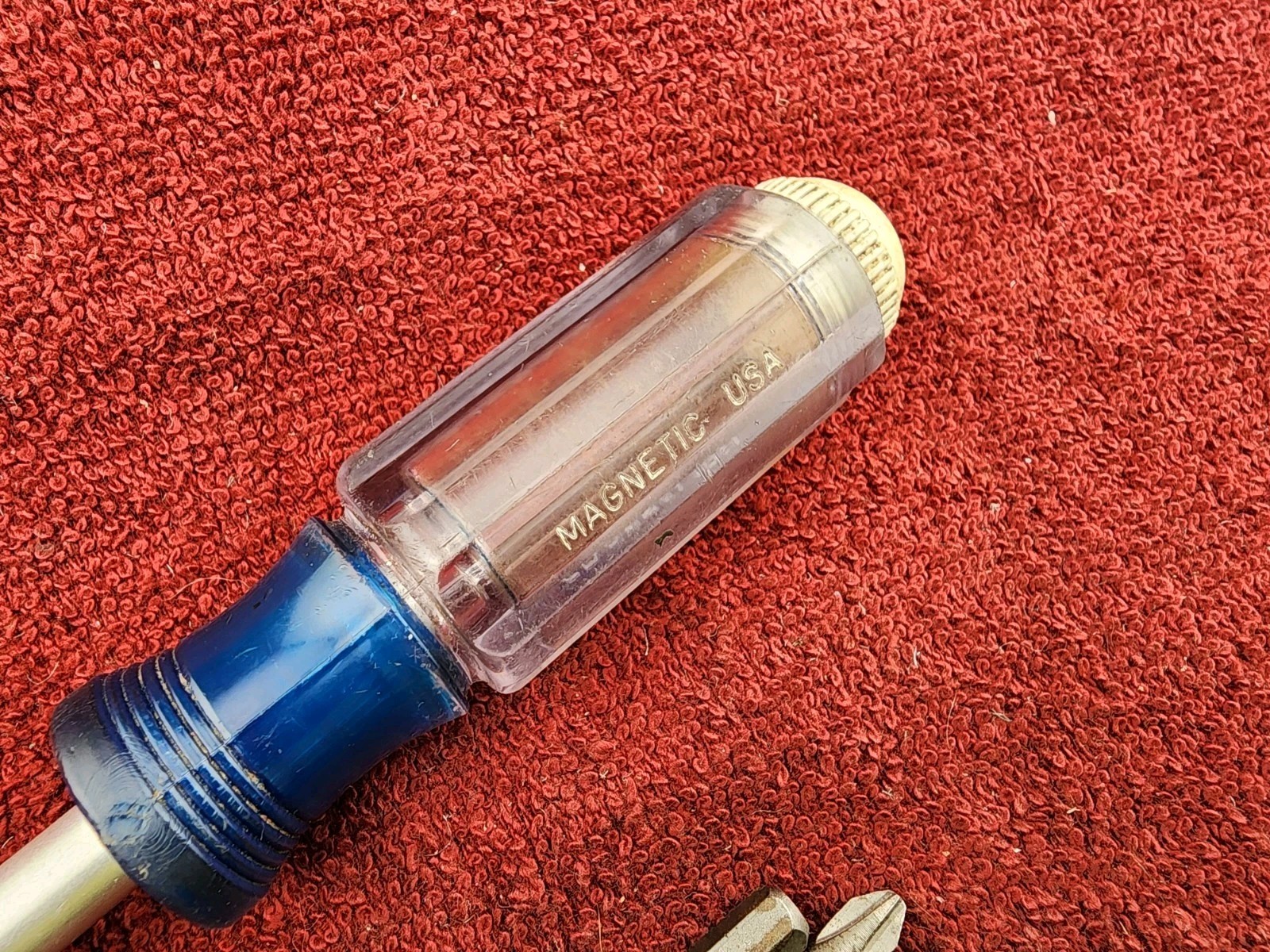 Vintage Craftsman Magnetic 1/4″ Bit Driver w/ Cap 41467 WF USA