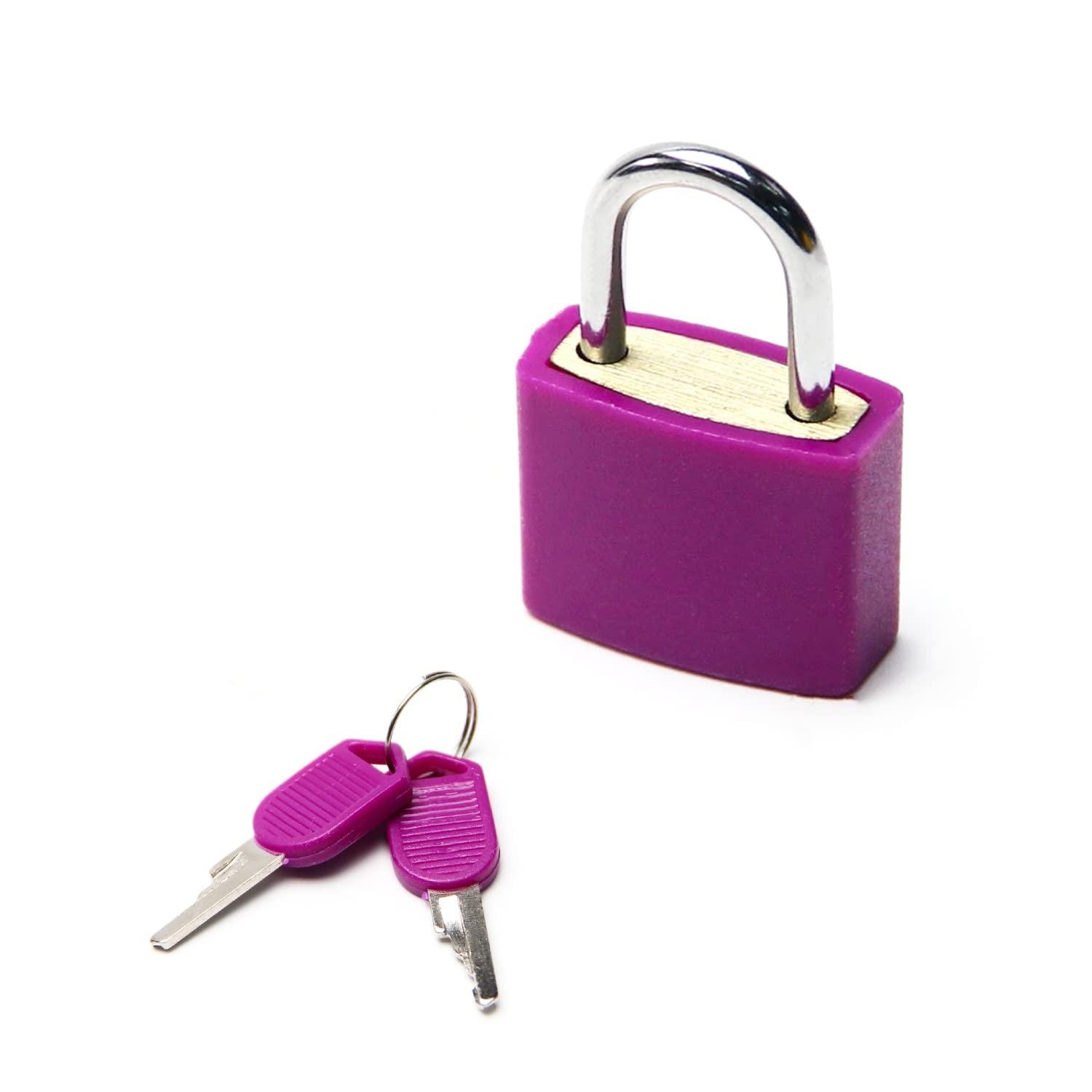 Mini ABS Keyed Padlock for Luggages, Waterproof Suitcase Padlock with Keys