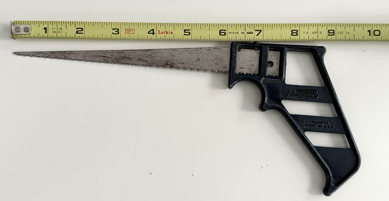 Vintage Stanley Handyman Keyhole Saw Pistol Grip Handle No. 1275-B