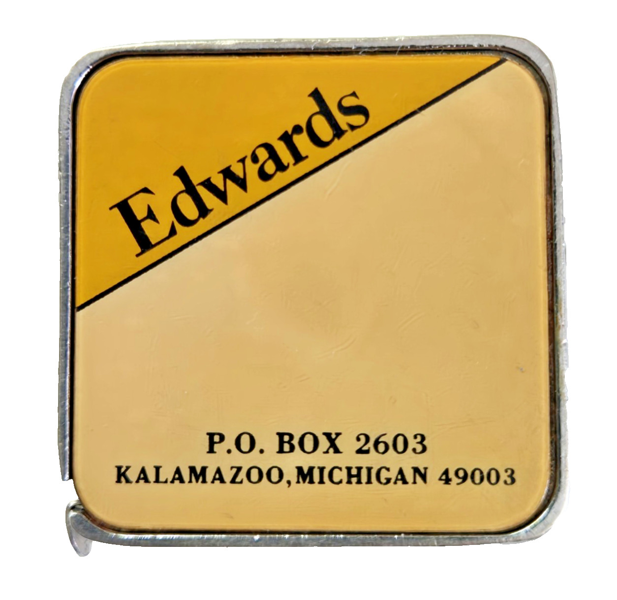 EDWARDS GARMENT Vintage Advertising BARLOW Tape Measure Kalamazoo MI Clothing