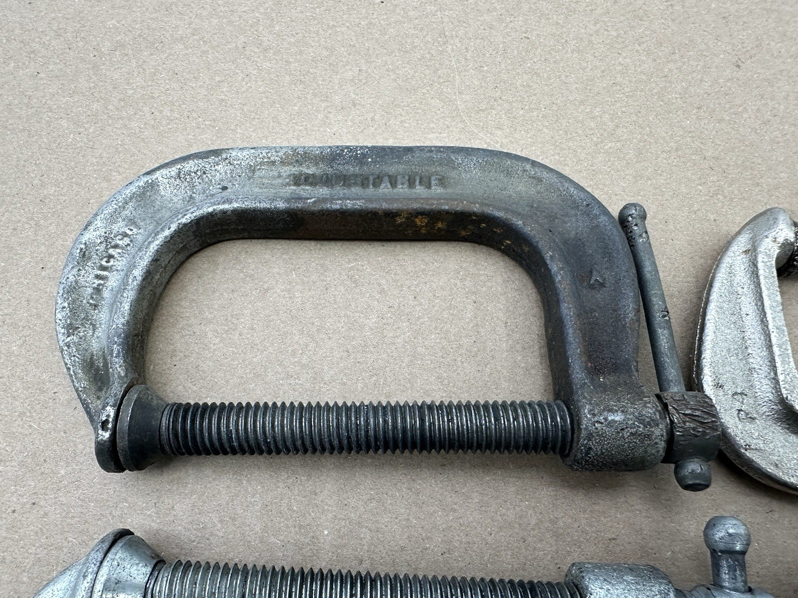 Lot 4 Vintage Brink And Cotton 143 3 Inch C Clamp DUCTILE MADE IN USA