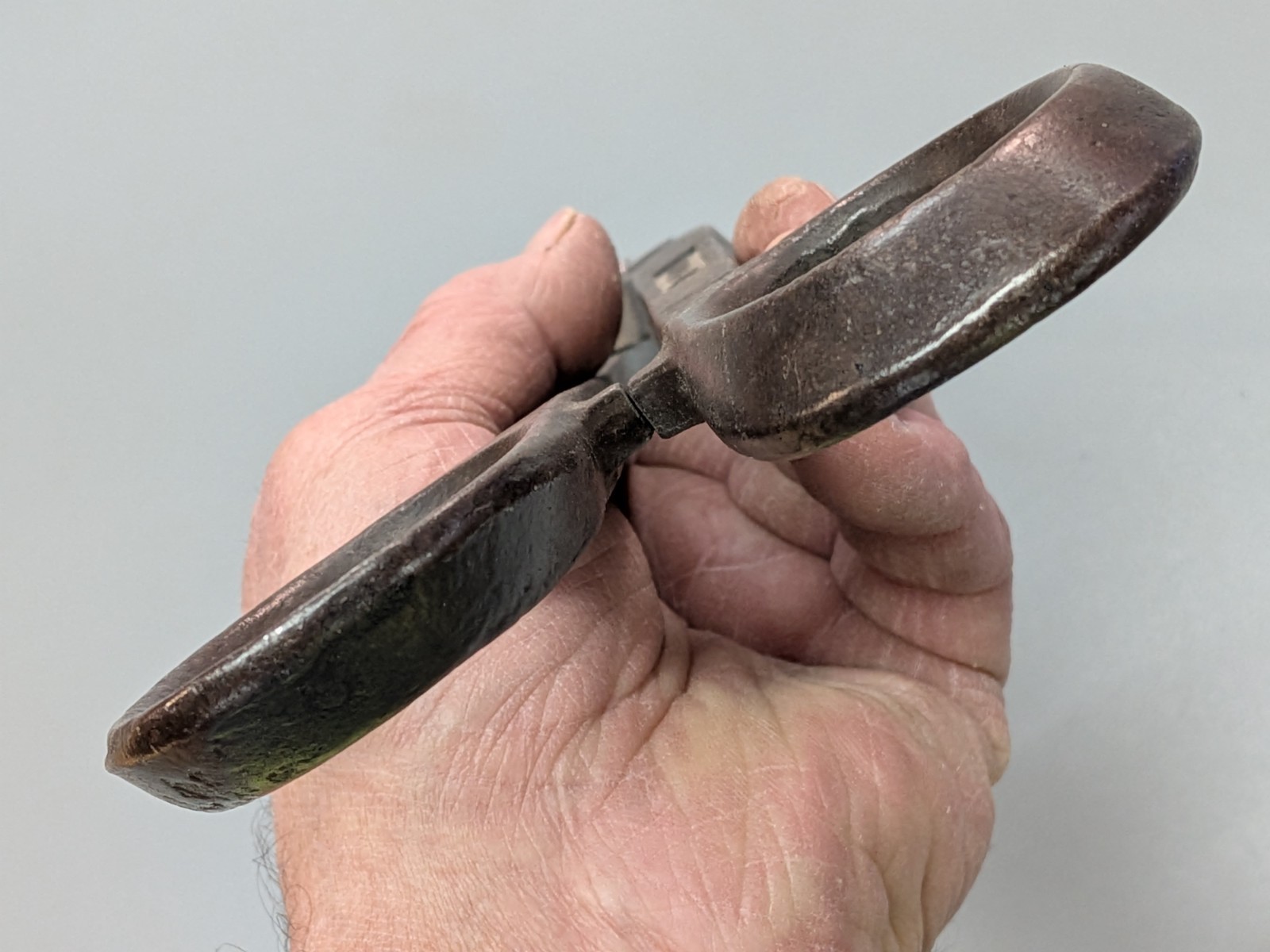 RARE 14″ Henkel Co. Fremont OH Tin Snips-DROP FORGED Cursive Logo XL Heavy Duty