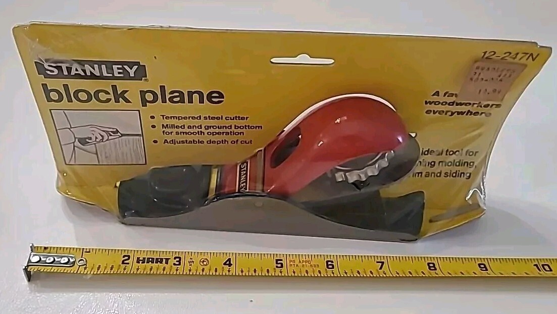 Stanley Wood Block Plane G12-247 Made In England New Old Stock Tool 12-247N ⬇️